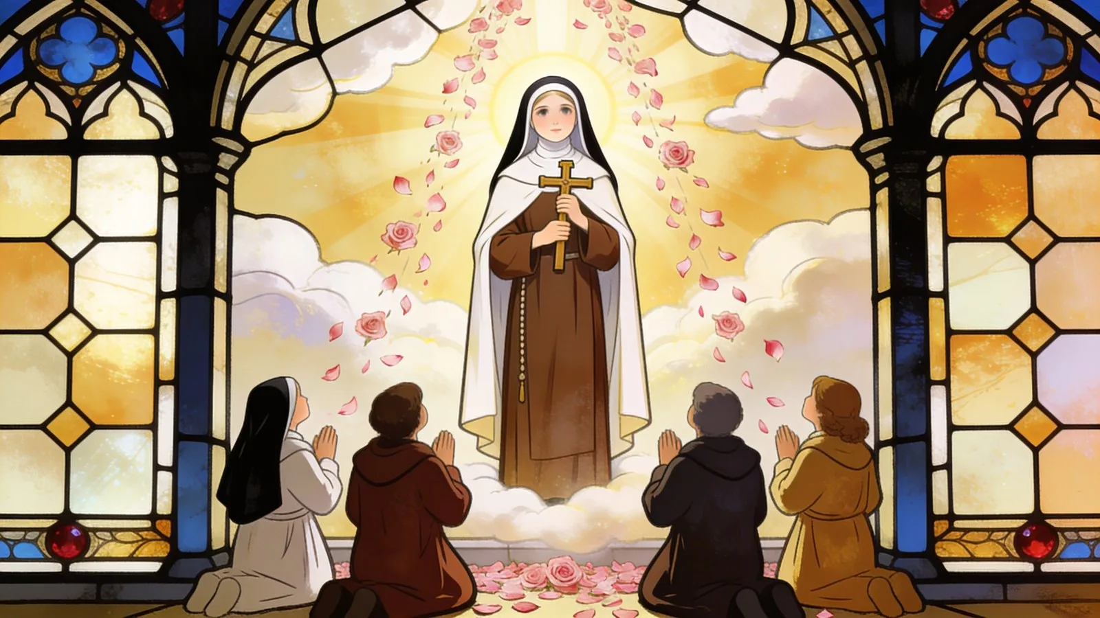 Prière à sainte Thérèse de Lisieux (la « pluie de roses »)