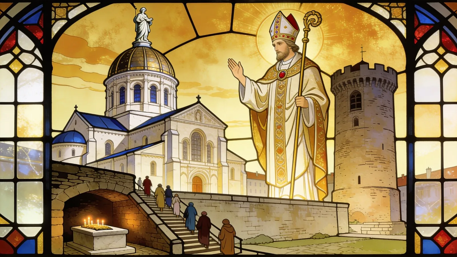 Tours : la basilique et le tombeau de saint Martin